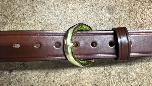 Sale: Belts, 1.5"  black or brown, brass buckle.